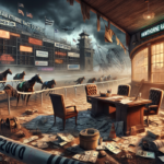 alt_text: Foto sirkuit balap Hawthorne yang terlihat sepi dan kurang terawat.