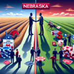 "alt_text": "Poster pameran 'WarHorse dan SBA' tentang taruhan olahraga dan dampaknya pada pemilu."