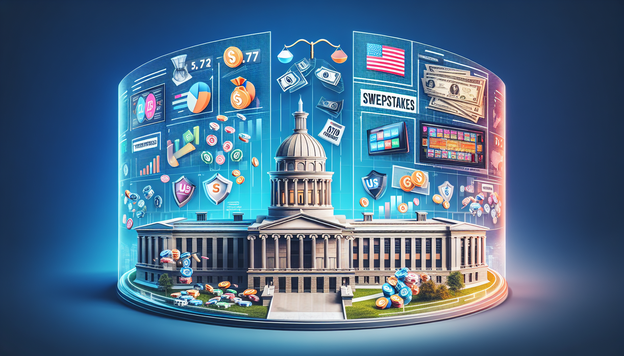 alt_text: Peta AS terfokus pada Tennessee dengan sorotan larangan casino sweepstakes yang mengejutkan.